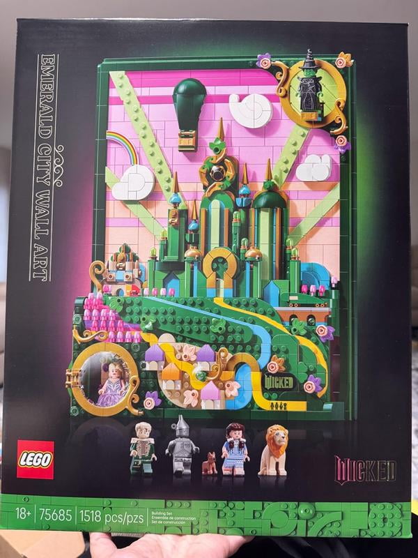 LEGO Wicked Emerald City Wall Art for Adults, 1518 pc.