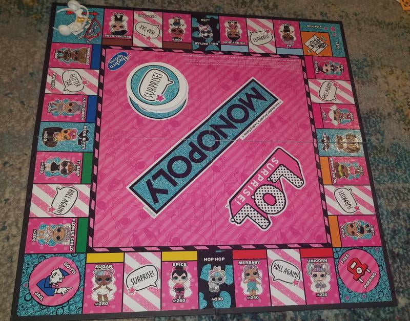 Monopoly Game: LOL Surprise! Edition Board Game for Kids Ages 8 and Up