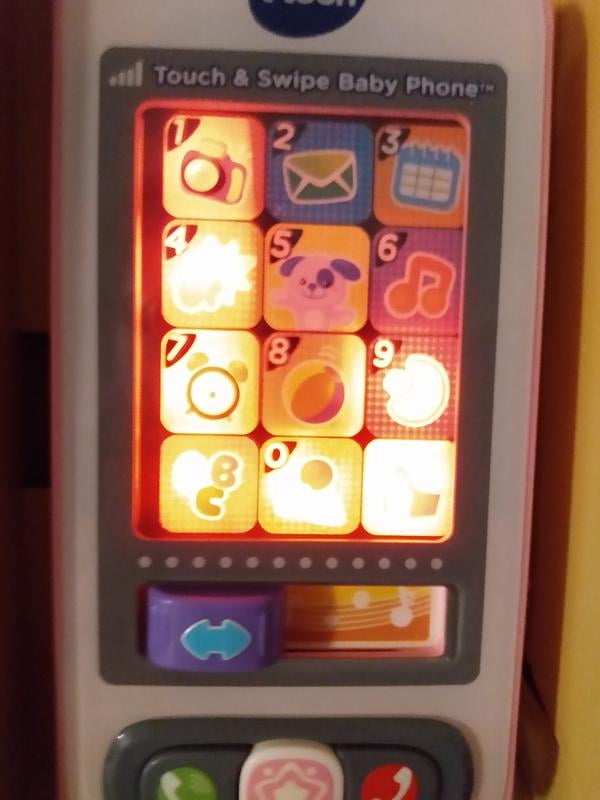 VTech Touch and Swipe Baby Phone, Pink TESTED