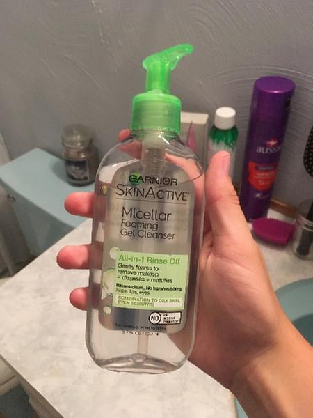 garnier micellar foaming cleanser oily