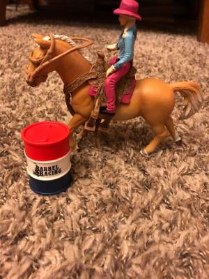 schleich barrel racing set