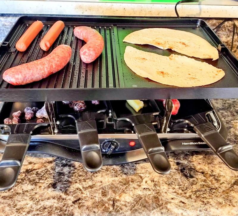 Hamilton Beach 31612-MX Raclette 室内グリル Hamilton Beach Raclette Portable Party Grill - 31612MN-MX