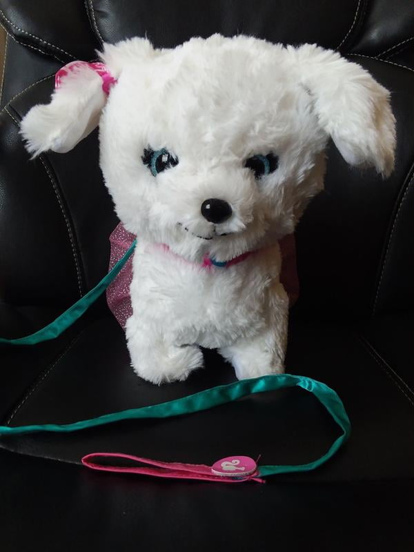 White Details about   Barbie Walk and Wag Puppy 