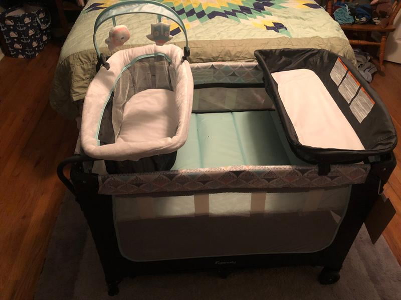ingenuity smart & simple travel cot bryant
