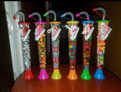 (54 or 108 Cups) Yard Cups with Red Lids and Straws - 14oz - for Margaritas, Cold Drinks, Frozen Drinks, Kids Party
