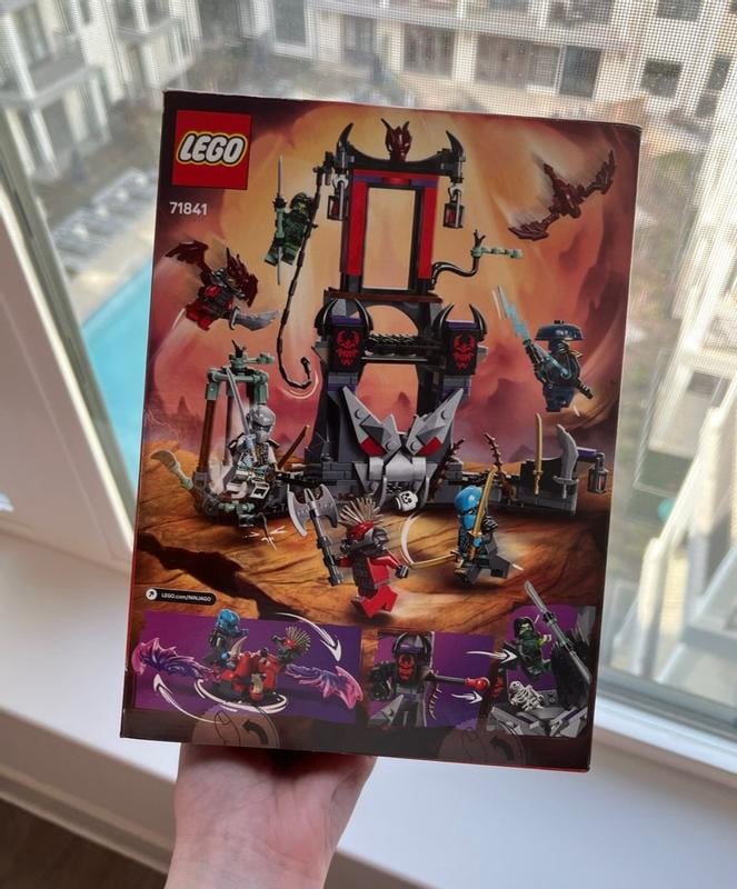 LEGO NINJAGO Dragonian Storm Village Toy Set, Spinner Toy, 6