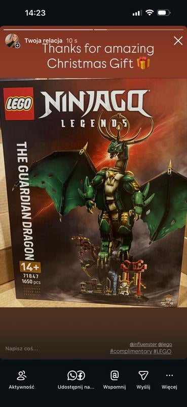LEGO, NINJAGO The Guardian Dragon, 71847, 1650 Pieces - Walmart.com