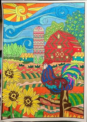 洋書 ESCAPES Collage Art Coloring Book Amazon | ESCAPES Collage Art Coloring Book (Adult Coloring