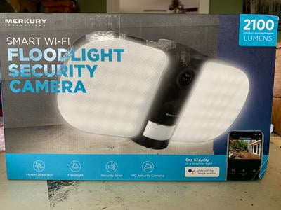 merkury floodlight security camera