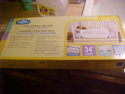 regalo swing down crib rail
