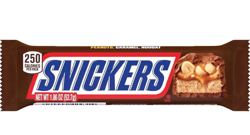 Snickers NFL Football Chocolate Candy Bar, Full Size - 1.86 oz Bar