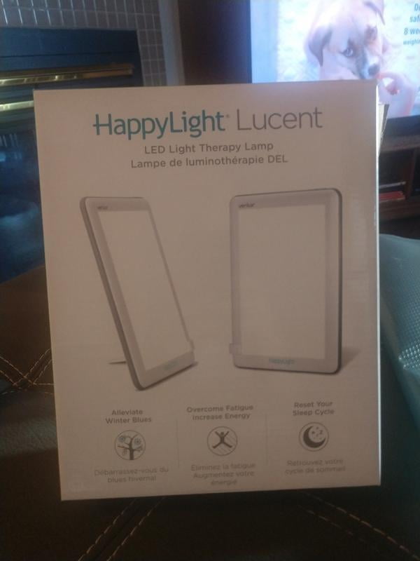 Verilux® HappyLight® Lucent - UV-Free LED Light Therapy Lamp, Bright White  with 10,000 Lux, Detachable Stand, and Wall Mountable : : Health &  Personal Care