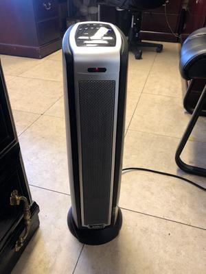 Lasko 1500W Electric Oscillating Ceramic Tower Space Heater with Remote,  5790, Black - Walmart.com