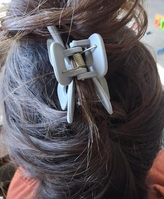 Mane Trend Gray and Black Flower Claw Clips, 2 Pack - Walmart.com