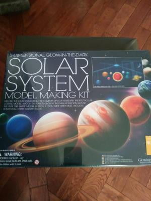4m 3d Glow In The Dark Solar System Model Making Science Kit