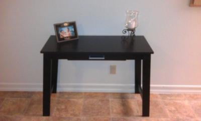 Mainstays Writing Table Ebony Ash Walmart Com