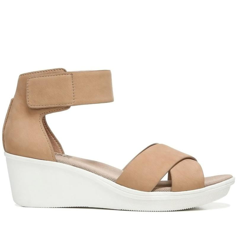 Naturalizer Women's Riviera Cookie Dough Wedge Sandals 6M