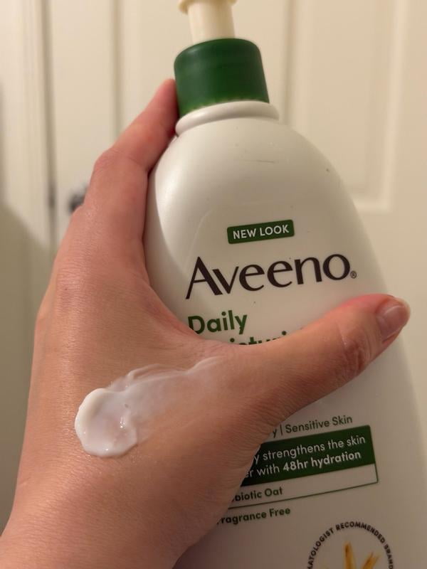 Aveeno Daily Moisturizing Lotion, 12 oz. Pump Bottle, Unscented, 1
