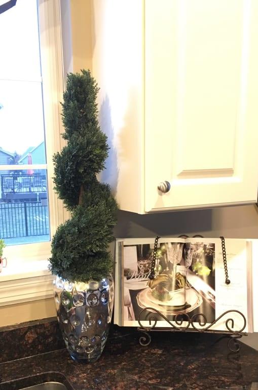Nearly Natural Cedar Spiral Silk Topiary Walmart Com