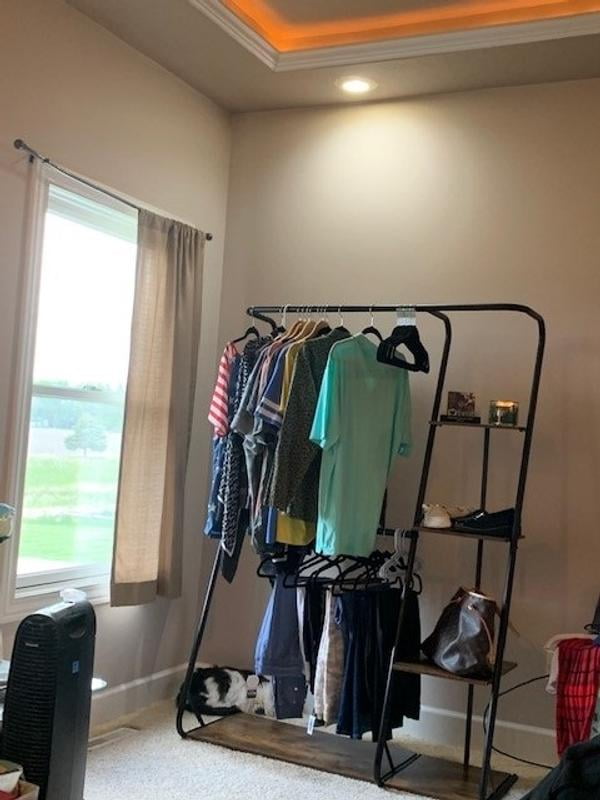 Honey-Can-Do Steel and MDF Z-Frame Double Rod Wardrobe with