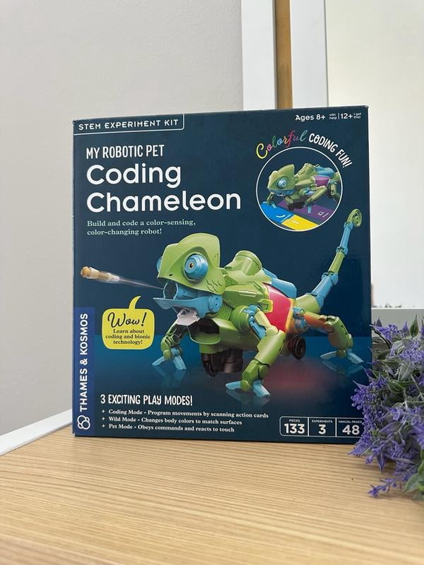 Thames and Kosmos, My Robotic Pet, Coding Chameleon STEM Kit, 8+