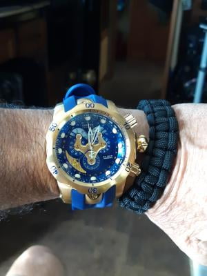 Invicta Men's 14465 Venom Analog Display Swiss Quartz Blue Watch