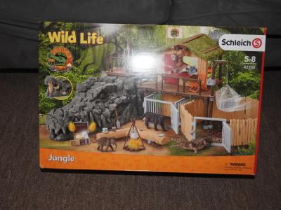Schleich Wild Life Croco Jungle Research Station Playset 42350 for sale online 