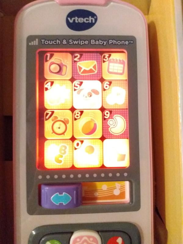 VTech Touch and Swipe Baby Phone - Blue