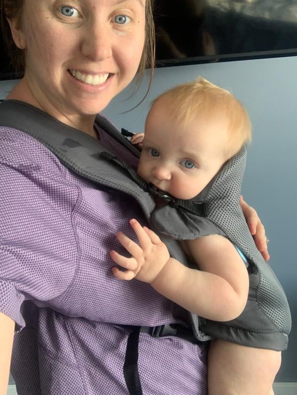easy to put on baby carrier