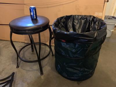 Collapsible Trash Can - Pop Up 44-gallon Outdoor Portable Garbage