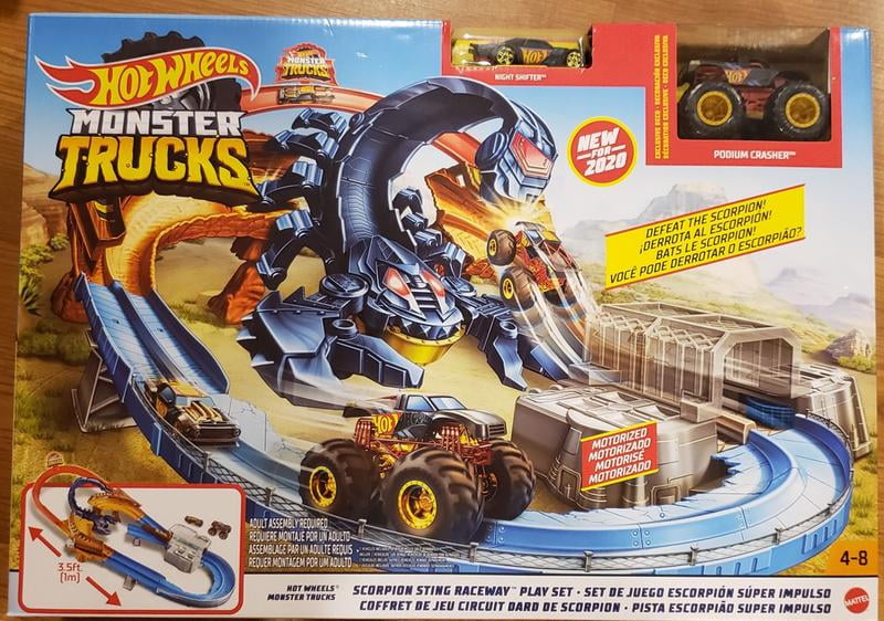 Hot wheels Monster Truck Scorpion Sting Raceway Multicolor