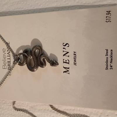 専用JF200ヘッド.JF193ヘッド＋Pt850ピンチェーン★3点セット Believe by Brilliance Stainless Steel Men's Textured Snake