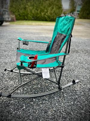 Customer reviews for Ozark Trail Foldable Comfort Camping Rocking Chair Green 300 lbs Capacity Adult 16lbs Walmart