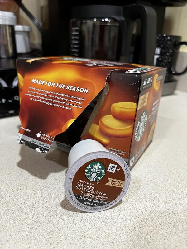 Starbucks Smoked Butterscotch Coffee K-Cup Single Serve Pods - 10 count