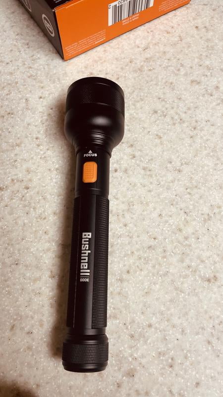 bushnell rechargeable flashlight 3000 lumens Bushnell Long-Range, 3000 Lumen LED Flashlight for Camping: Rechargeable,  Focusing & Weather Resistant