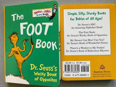 DR SEUSS: The Foot Book: Dr. Seuss's Wacky Book of Opposites