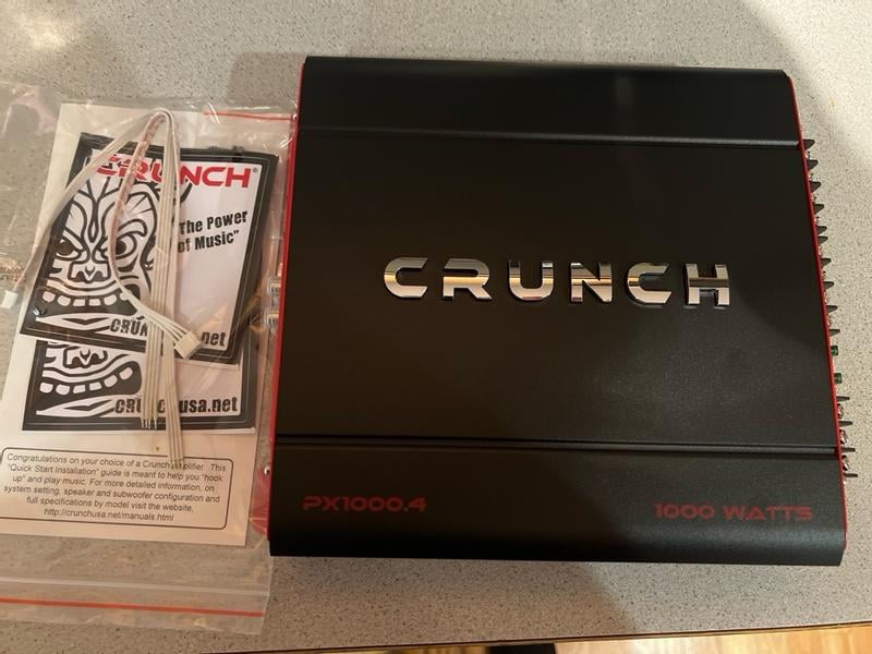 Crunch PX-1000.4 4-Channel 1000W Stereo Car Amplifier & Soundstorm