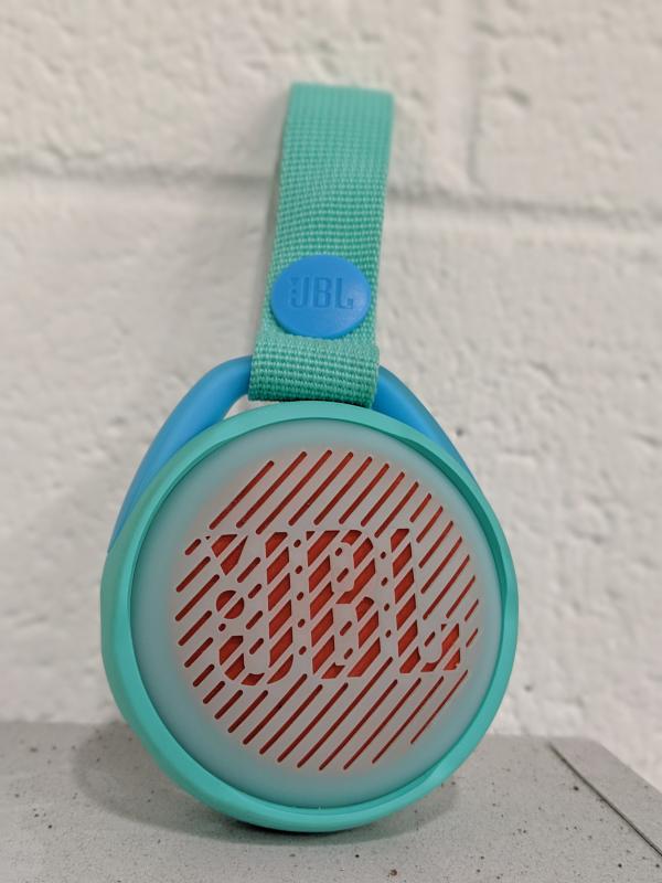 JBL Jr Pop Waterproof Portable Wireless Bluetooth Speaker with Strap  Designed for Kids, Wireless Blu