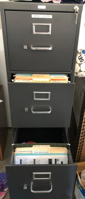 Hon 4 Drawers Vertical Lockable Filing Cabinet Black Walmart Com