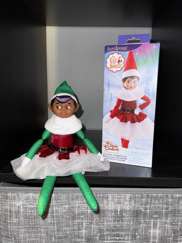 The Elf on the Shelf Claus Couture Fancy Santa Party Dress  Scout Elf  Outfit (Scout Elf Not Included) - Walmart.com