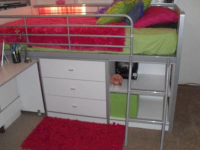 Savannah Loft Bed With Storage And Desk, Savannah Loft Bed With Storage And Desk Top
