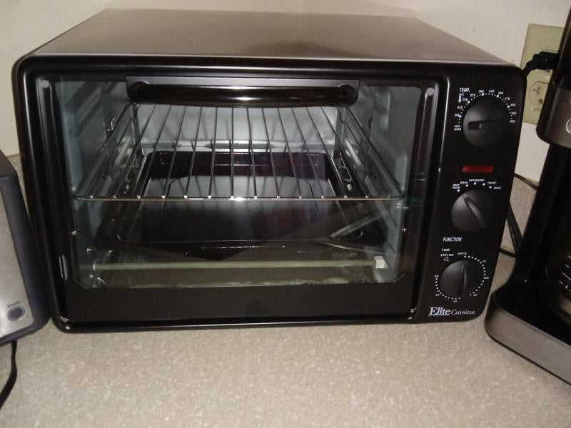 Elite Gourmet Toaster Oven Broiler with Rotisserie - Silver/Black, 1 ct -  Gerbes Super Markets