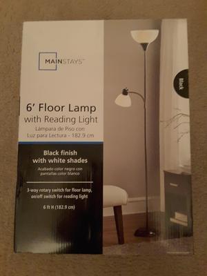 Mainstays 72 Combo Floor Lamp With Adjustable Reading Lamp