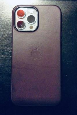 Apple iPhone 13 Pro Midnight Soft Touch Leather Case with MagSafe