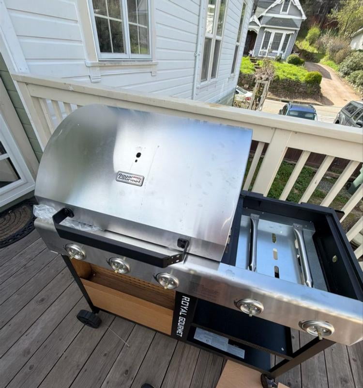 Royal Gourmet ZH3004S Premium Gas Grill and Pizza Oven Combo,with
