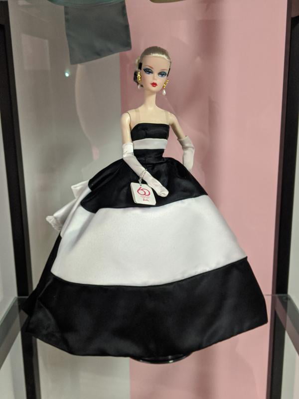 Barbie Collector BFMC Doll, Wearing Black and White Ball Gown - Walmart.com