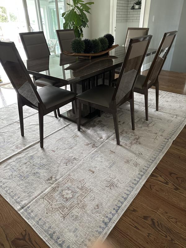 nuLOOM Krystin Machine Washable Distressed Area Rug, 6' x 9', Beige ...