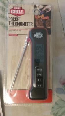 Expert Grill ABS Pocket Digital Instant Read Meat Grilling Thermometer