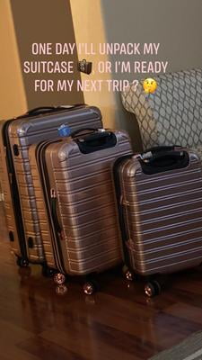 walmart rose gold suitcase