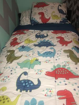 Mainstays KIDS Dino Roar Bed In A Bag Bedding Set BOYS Comforter Dinosaur TWIN 